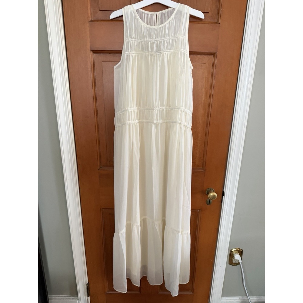 Women's A New Day Cream Sleeveless Maxi Dress Size XS NWT